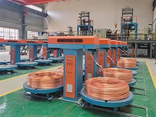 Máquina de fundição de hastes de latão