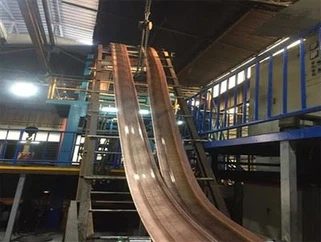 Máquina de fundição de barras de cobre